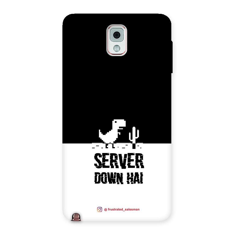 Server Down Hai Black Back Case for Galaxy Note 3