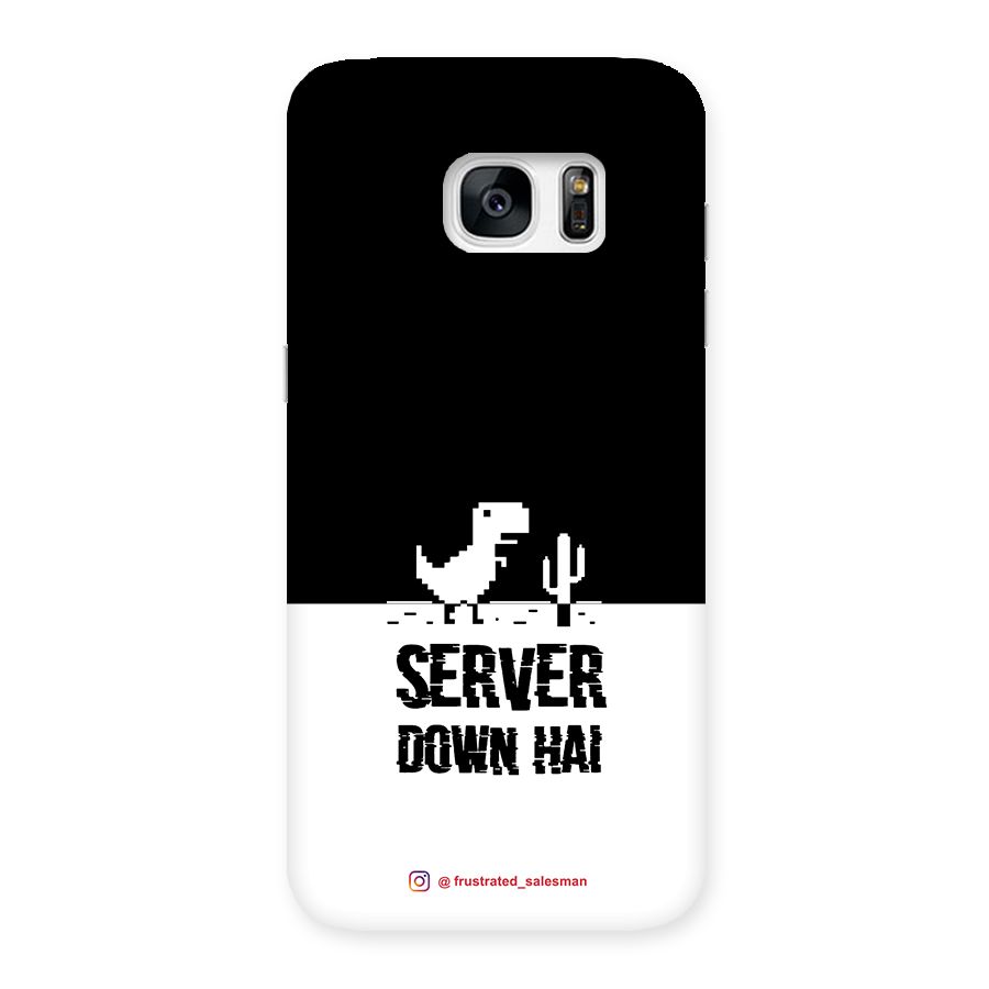 Server Down Hai Black Back Case for Galaxy S7 Edge