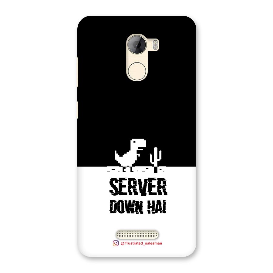 Server Down Hai Black Back Case for Gionee A1 LIte