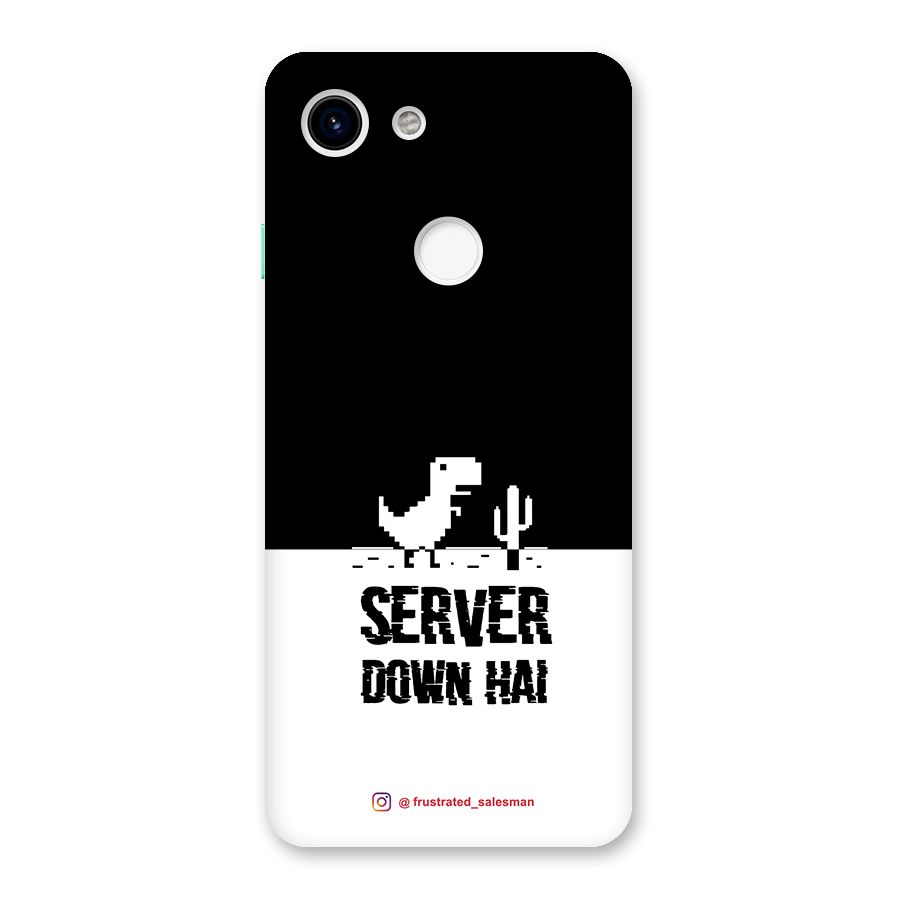 Server Down Hai Black Back Case for Google Pixel 3