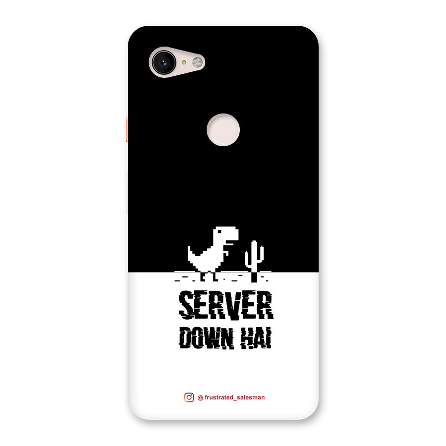 Server Down Hai Black Back Case for Google Pixel 3 XL