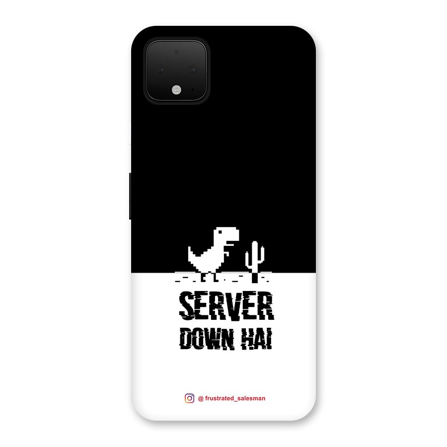 Server Down Hai Black Back Case for Google Pixel 4 XL