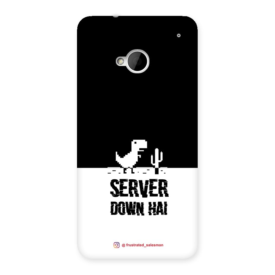 Server Down Hai Black Back Case for HTC One M7