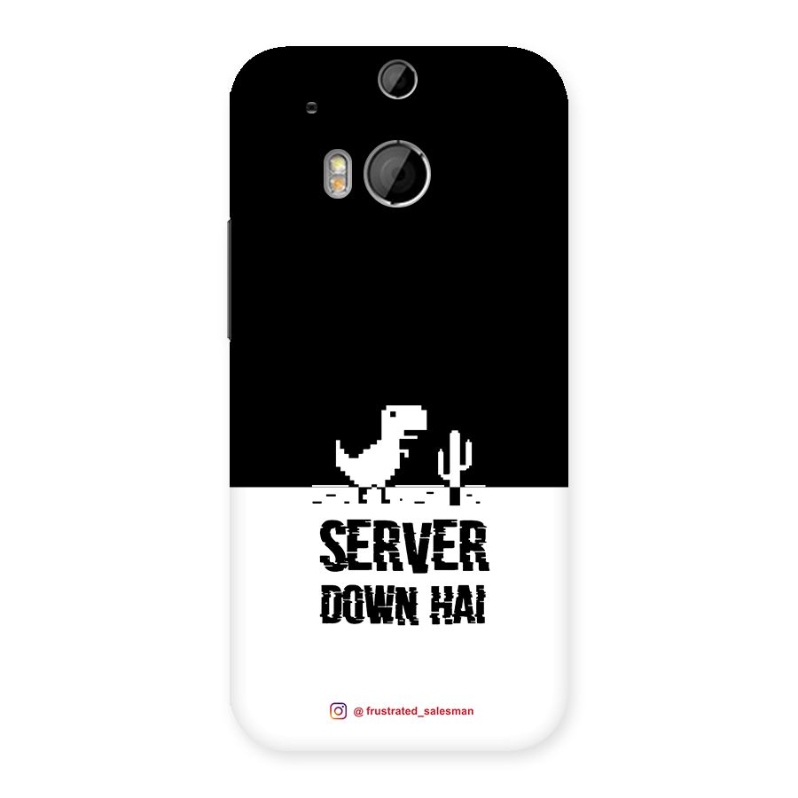 Server Down Hai Black Back Case for HTC One M8