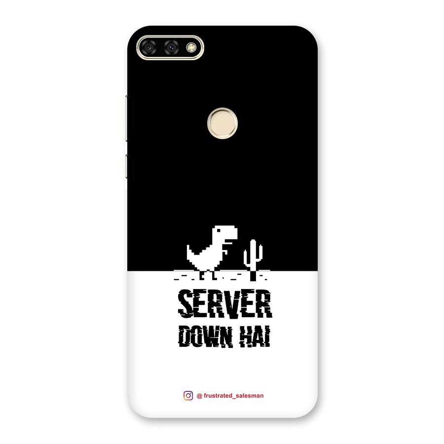 Server Down Hai Black Back Case for Honor 7A
