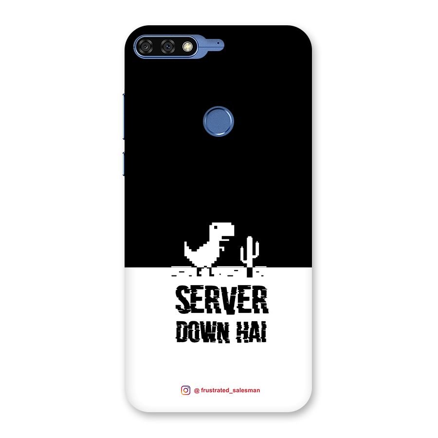 Server Down Hai Black Back Case for Honor 7C