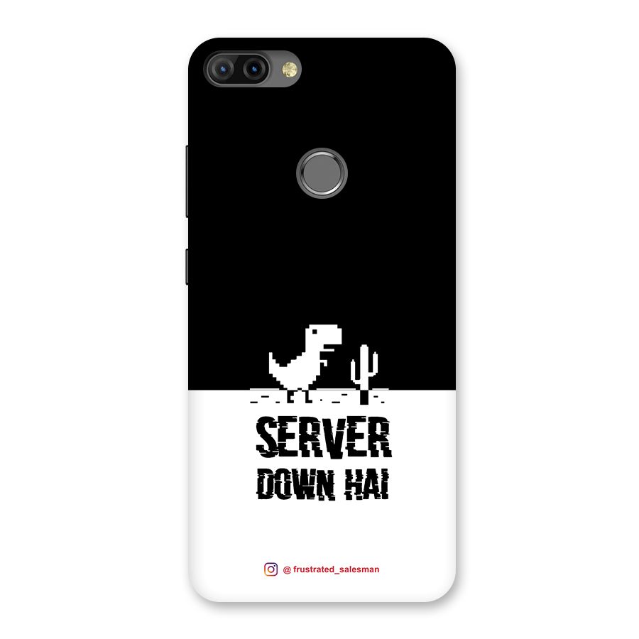 Server Down Hai Black Back Case for Infinix Hot 6 Pro