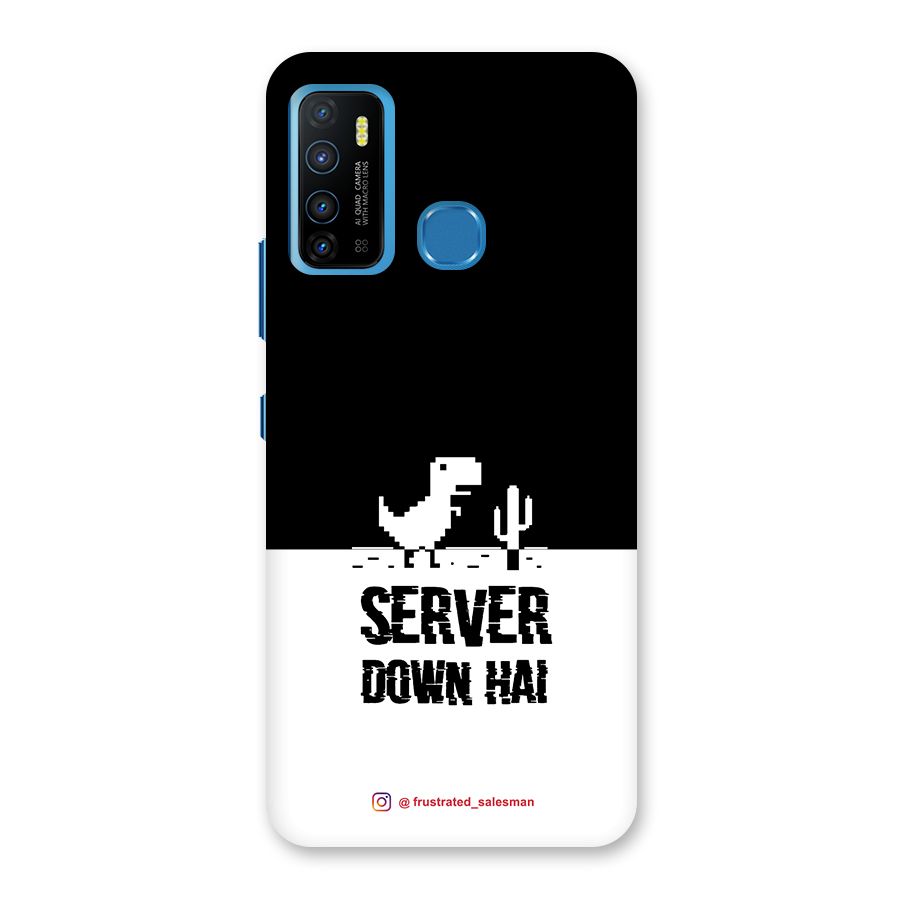 Server Down Hai Black Back Case for Infinix Hot 9