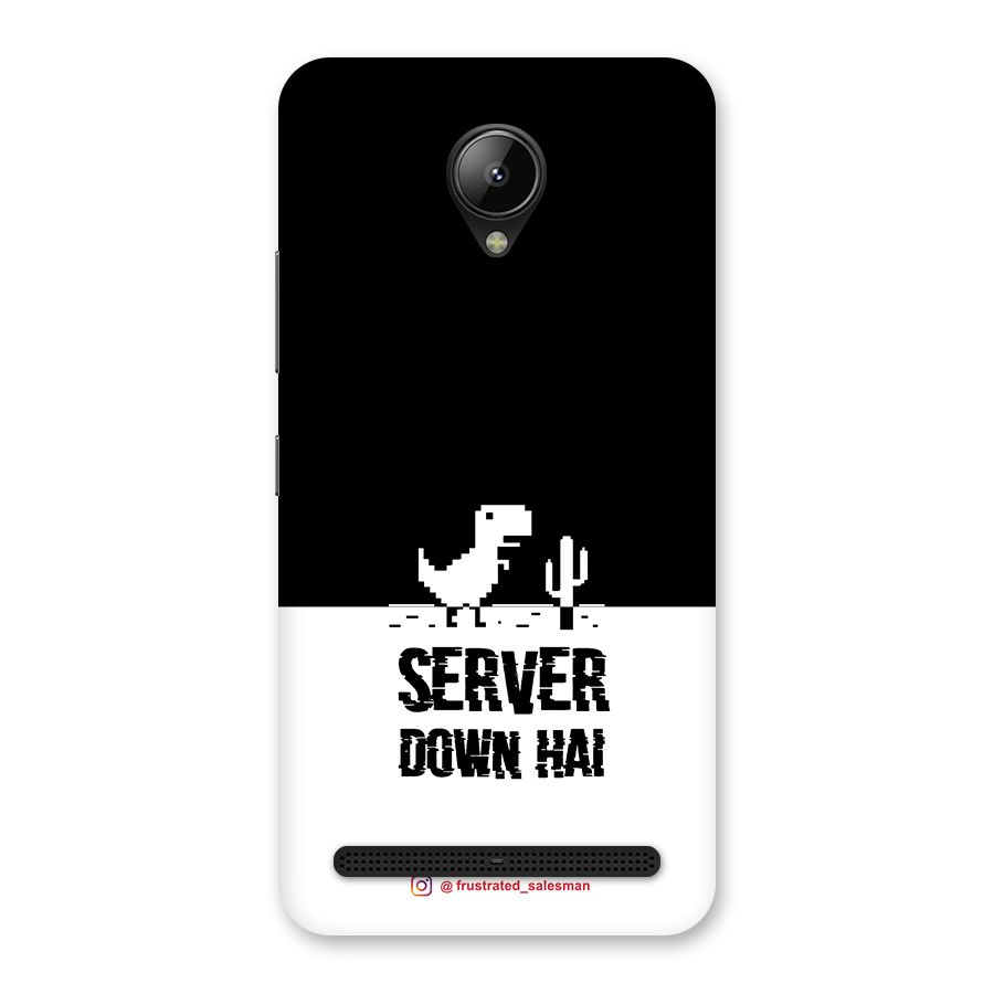Server Down Hai Black Back Case for Lenovo C2