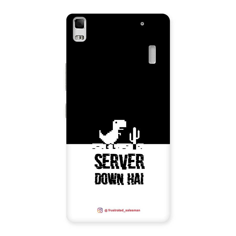 Server Down Hai Black Back Case for Lenovo K3 Note