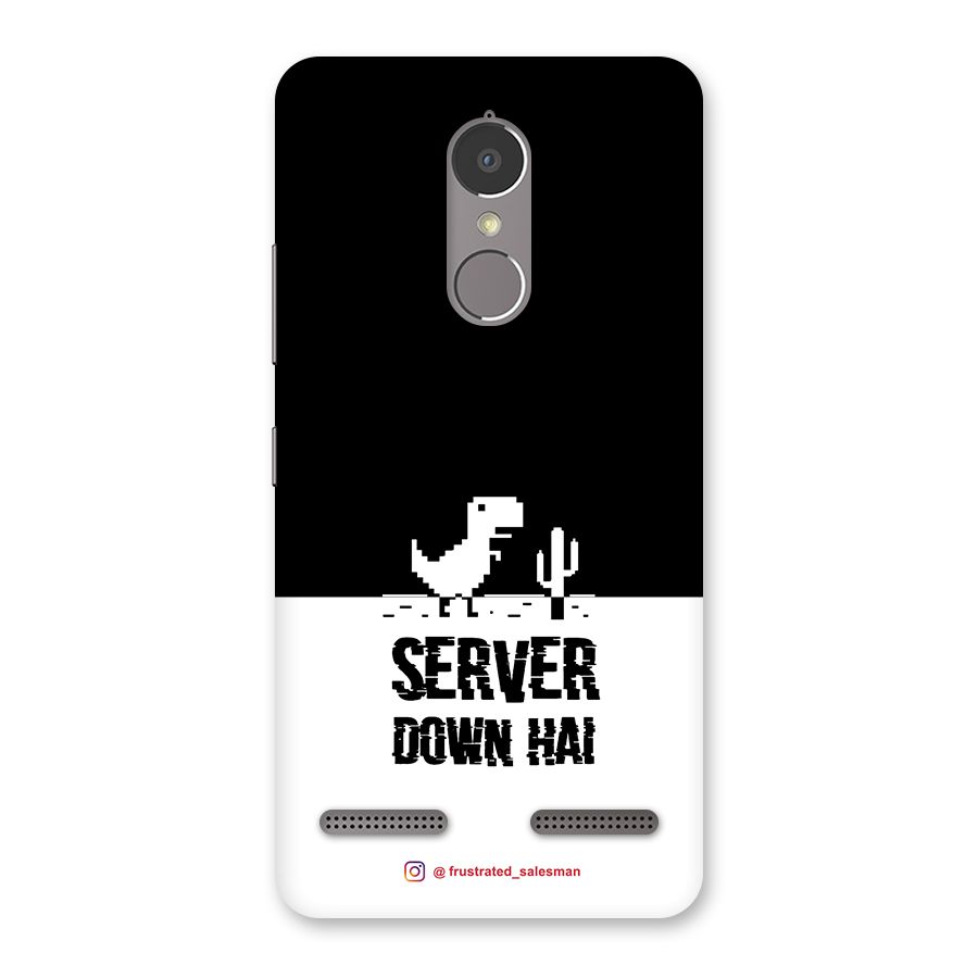Server Down Hai Black Back Case for Lenovo K6