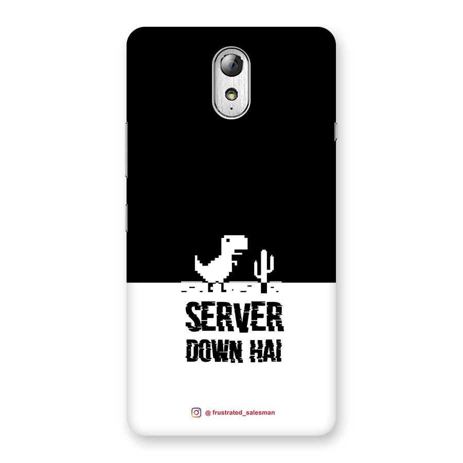 Server Down Hai Black Back Case for Lenovo Vibe P1M