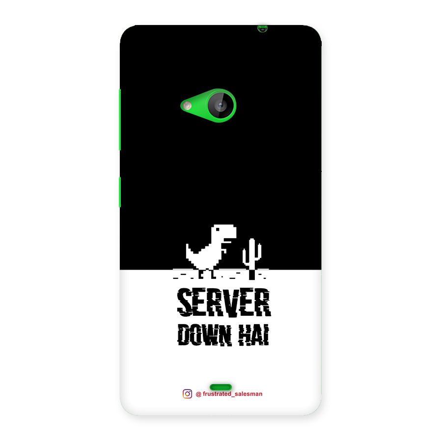 Server Down Hai Black Back Case for Lumia 535