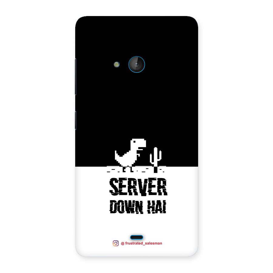 Server Down Hai Black Back Case for Lumia 540