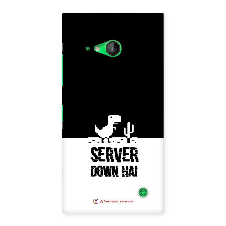 Server Down Hai Black Back Case for Lumia 730