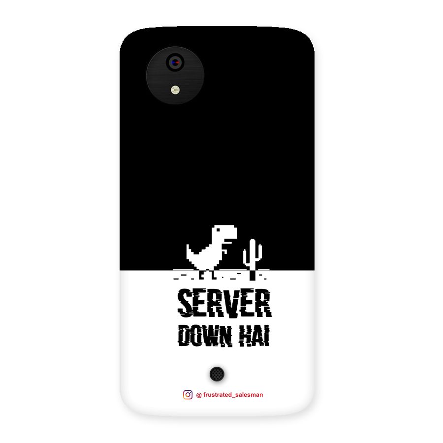 Server Down Hai Black Back Case for Micromax Canvas A1