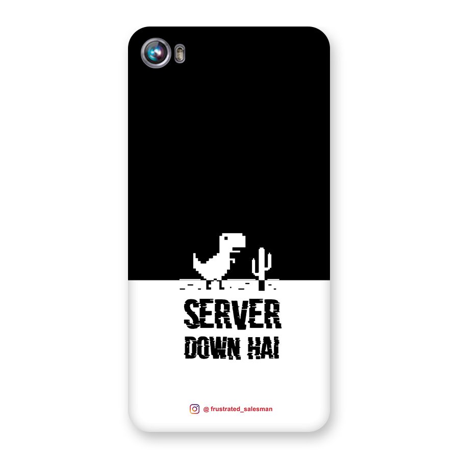 Server Down Hai Black Back Case for Micromax Canvas Fire 4 A107