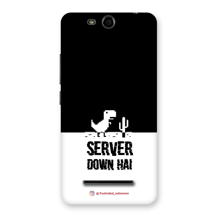 Server Down Hai Black Back Case for Micromax Canvas Juice 3 Q392