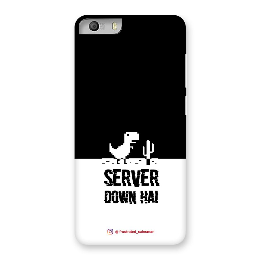Server Down Hai Black Back Case for Micromax Canvas Knight 2