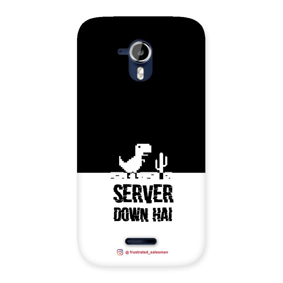 Server Down Hai Black Back Case for Micromax Canvas Magnus A117
