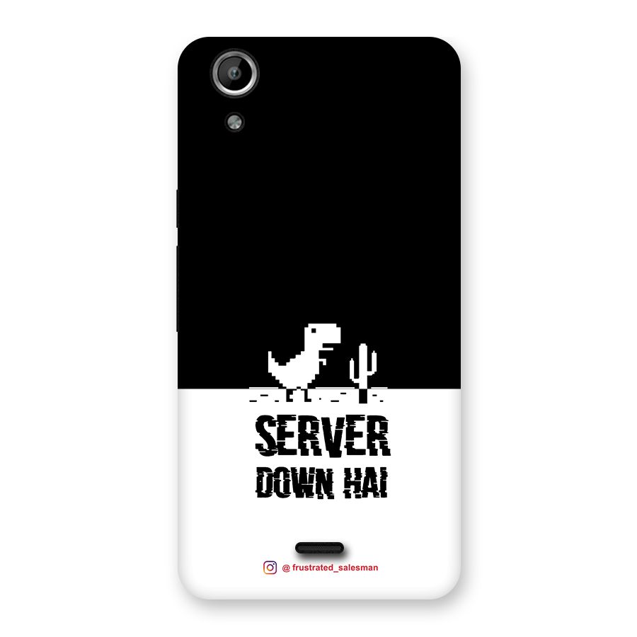 Server Down Hai Black Back Case for Micromax Canvas Selfie Lens Q345