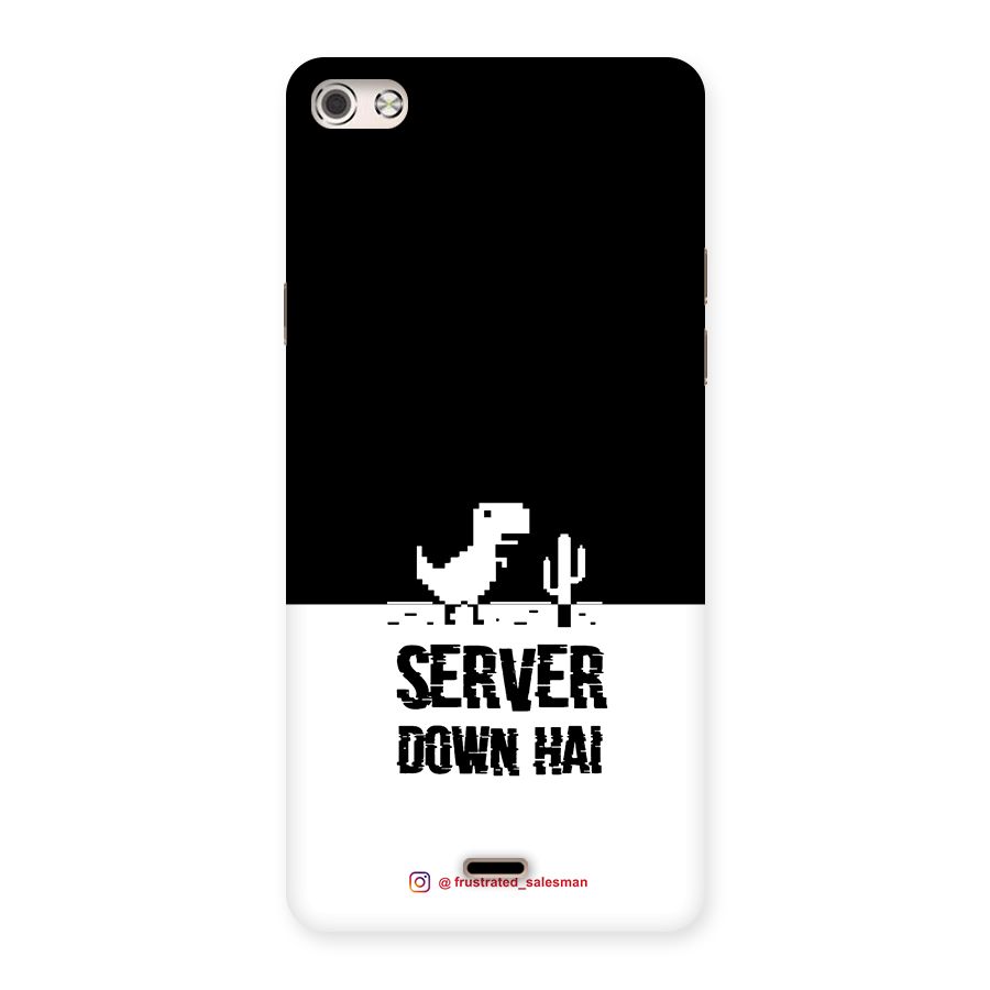 Server Down Hai Black Back Case for Micromax Canvas Silver 5