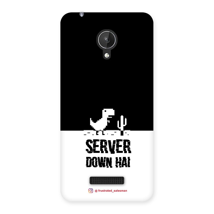 Server Down Hai Black Back Case for Micromax Canvas Spark Q380