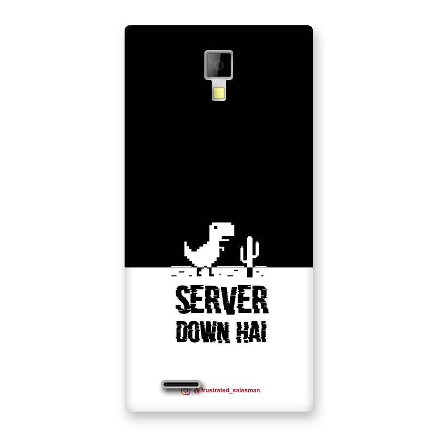 Server Down Hai Black Back Case for Micromax Canvas Xpress A99