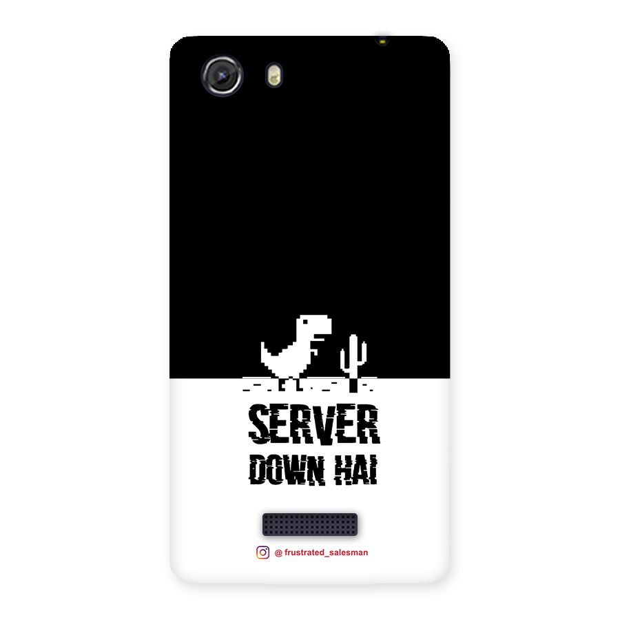 Server Down Hai Black Back Case for Micromax Unite 3