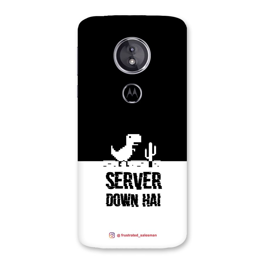 Server Down Hai Black Back Case for Moto E5