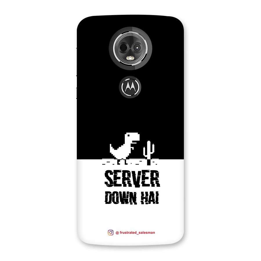 Server Down Hai Black Back Case for Moto E5 Plus