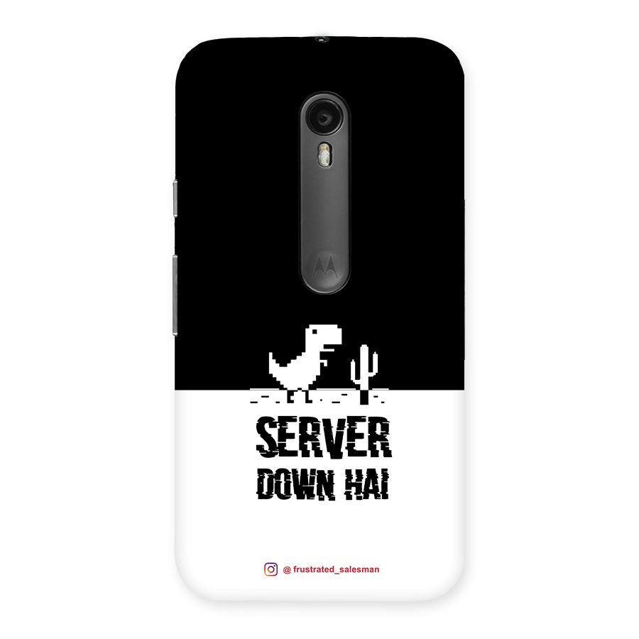 Server Down Hai Black Back Case for Moto G3