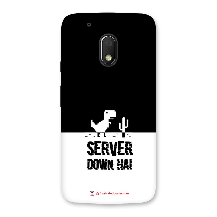 Server Down Hai Black Back Case for Moto G4 Play