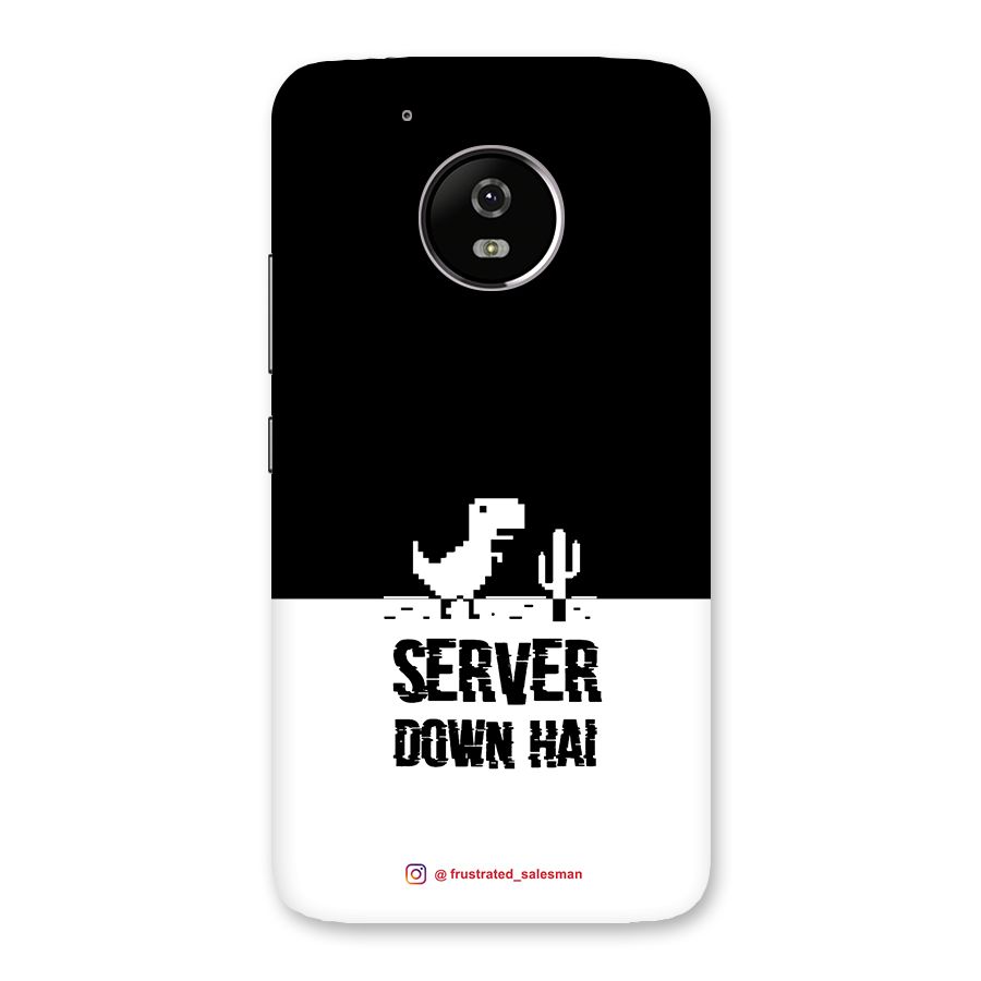 Server Down Hai Black Back Case for Moto G5