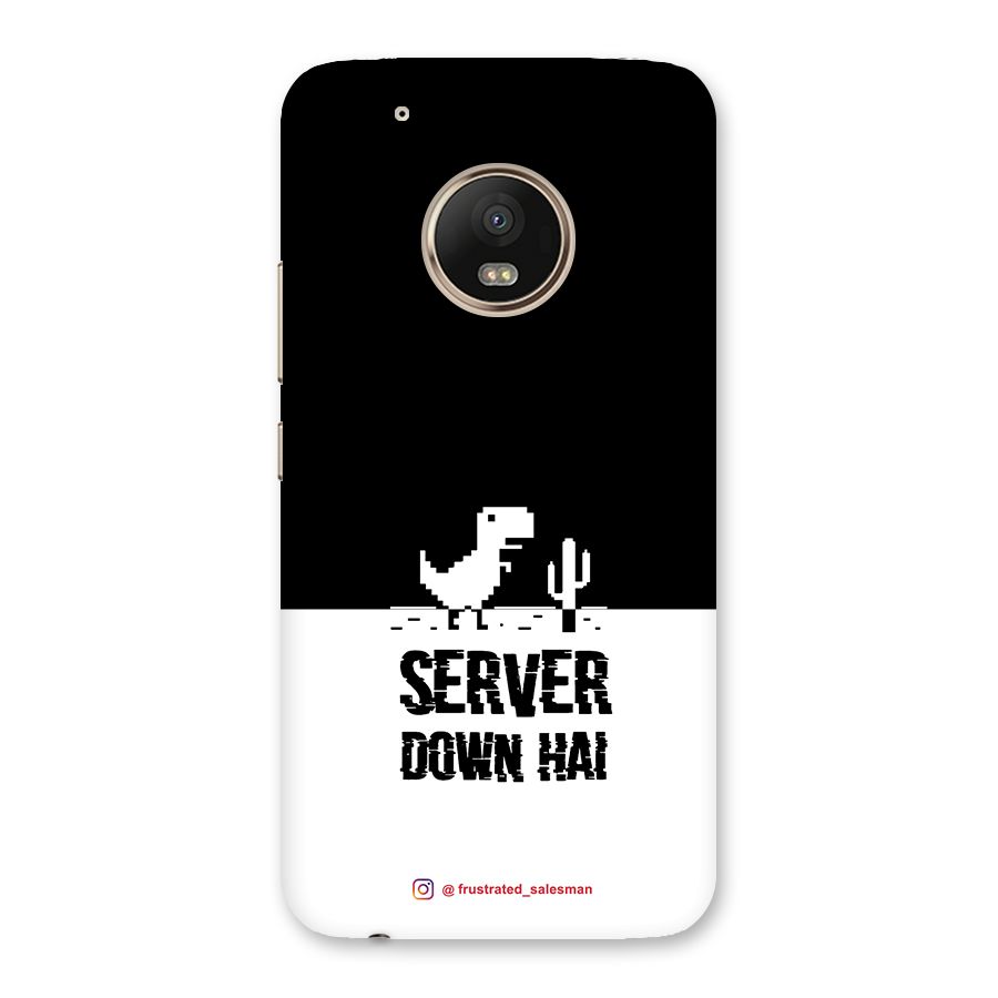 Server Down Hai Black Back Case for Moto G5 Plus