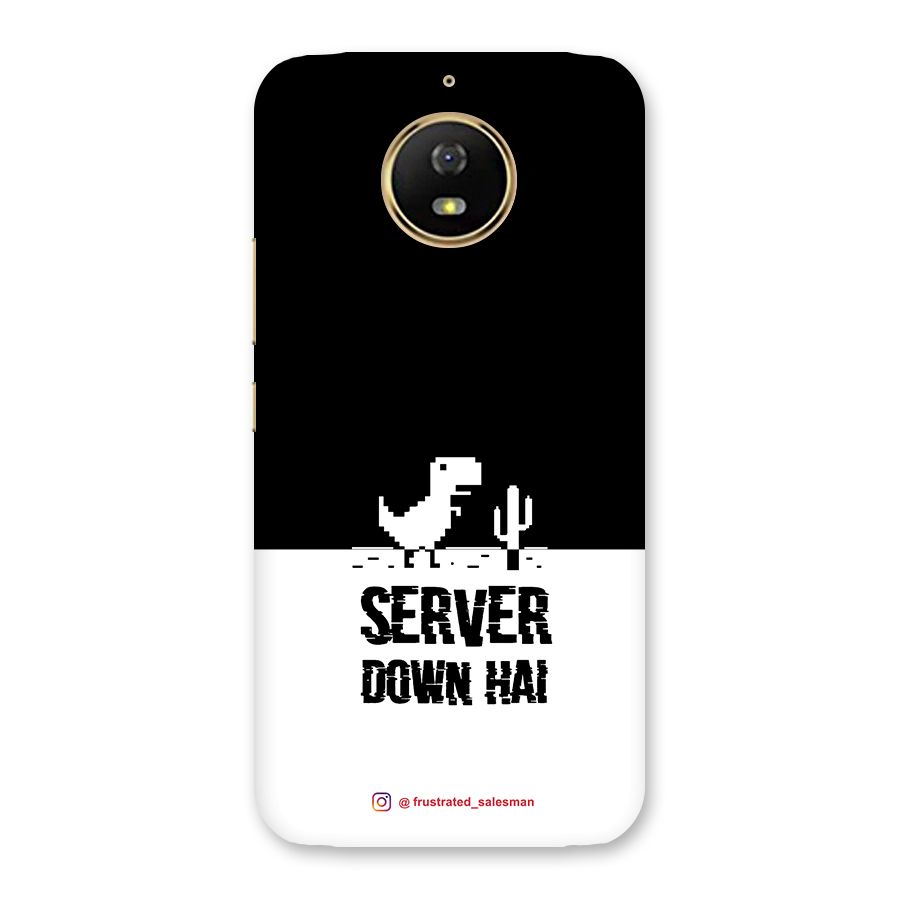 Server Down Hai Black Back Case for Moto G5s