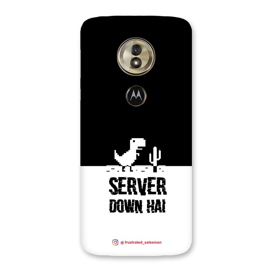 Server Down Hai Black Back Case for Moto G6 Play