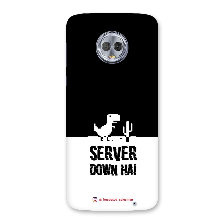 Server Down Hai Black Back Case for Moto G6 Plus