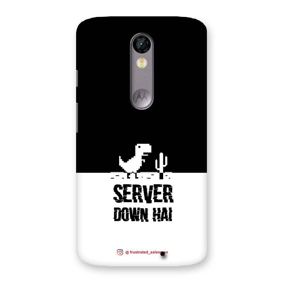 Server Down Hai Black Back Case for Moto X Force