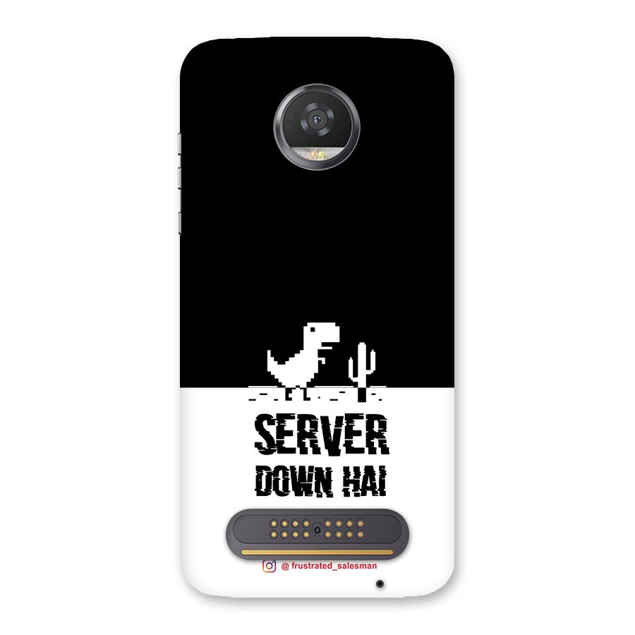 Server Down Hai Black Back Case for Moto Z2 Play