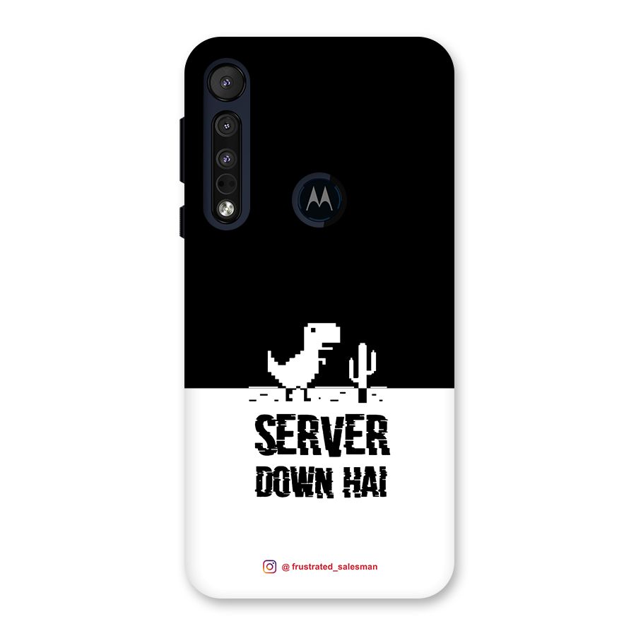 Server Down Hai Black Back Case for Motorola One Macro