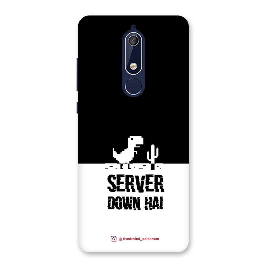 Server Down Hai Black Back Case for Nokia 5.1