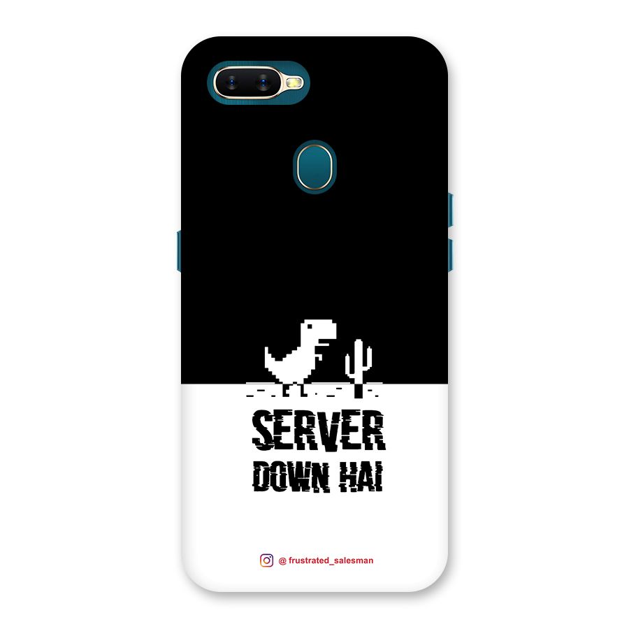 Server Down Hai Black Back Case for Oppo A12s