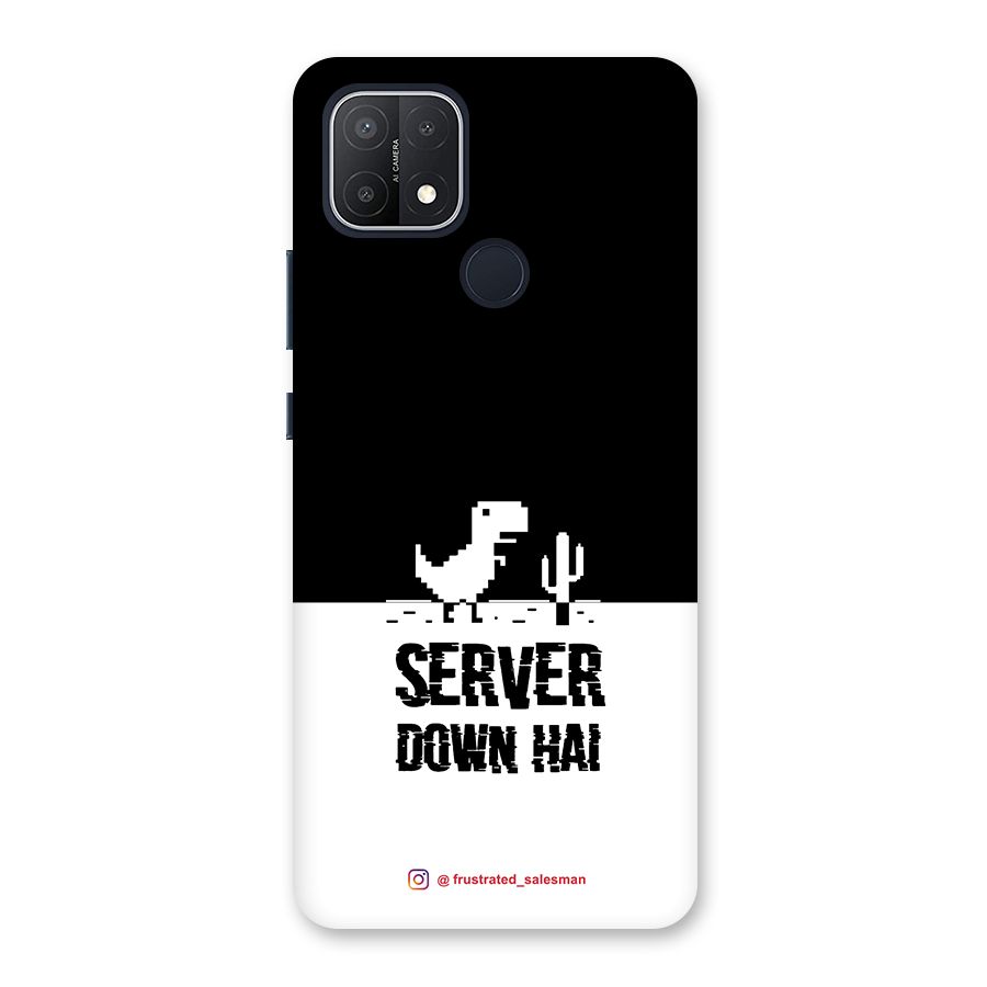 Server Down Hai Black Back Case for Oppo A15s