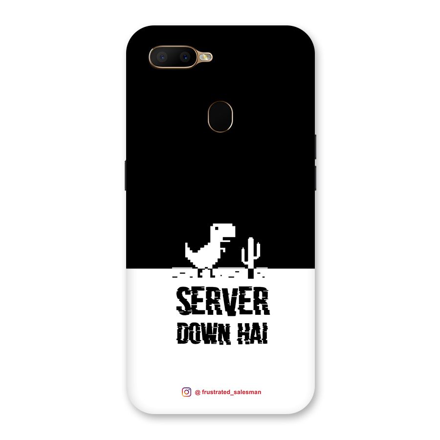 Server Down Hai Black Back Case for Oppo A5s