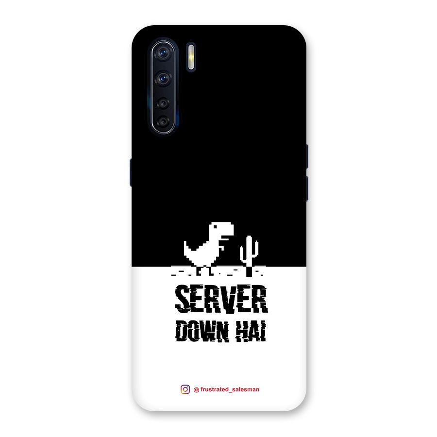 Server Down Hai Black Back Case for Oppo F15