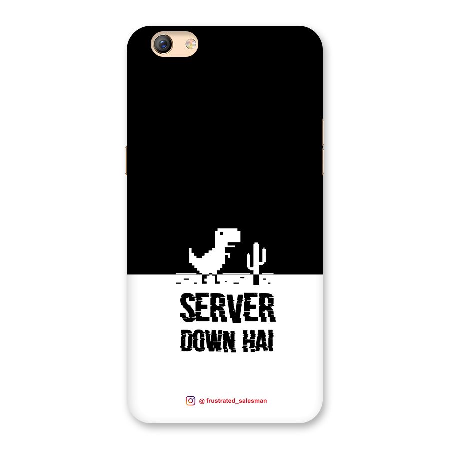 Server Down Hai Black Back Case for Oppo F3 Plus