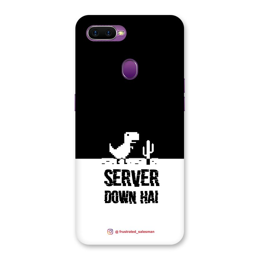 Server Down Hai Black Back Case for Oppo F9