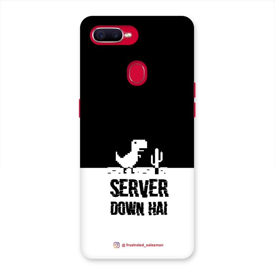 Server Down Hai Black Back Case for Oppo F9 Pro