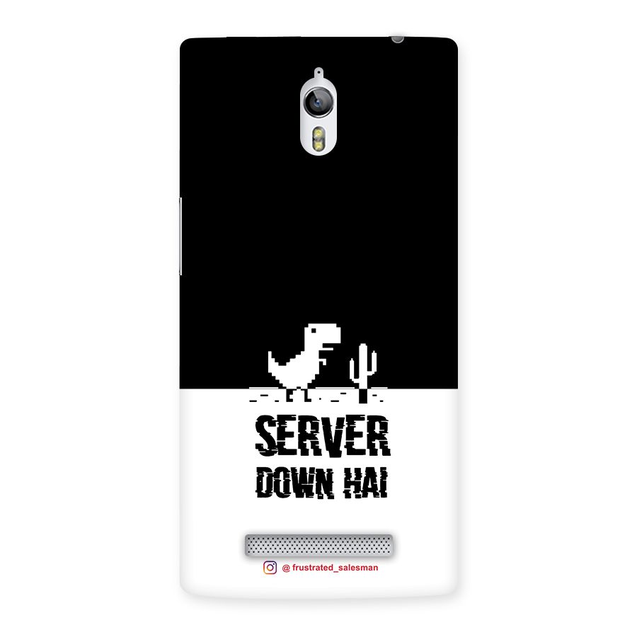 Server Down Hai Black Back Case for Oppo Find 7